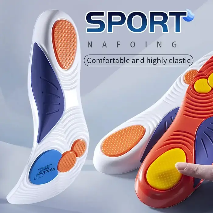 Semelles intérieures de Sport pour chaussures, Absorption des chocs, déodorant, coussin respirant, semelles de course pour pieds, hommes et femmes, semelles orthopédiques