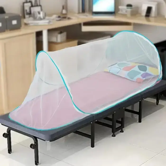 Moustiquaire de lit pliable portable |   Filet anti-insectes pour le camping en plein air, les voyages et les pique-niques |   Installation gratuite
