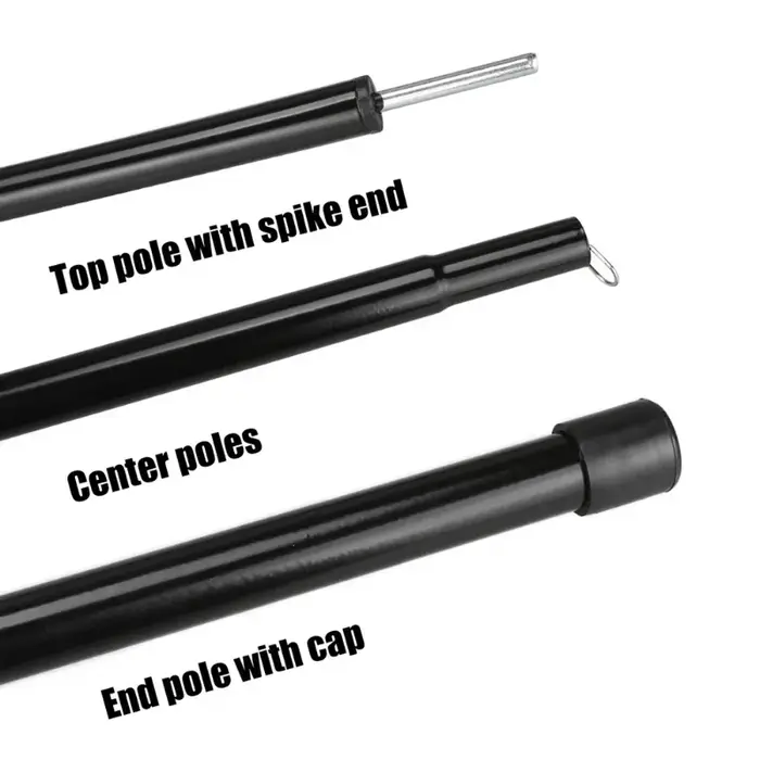 18 pièces/ensemble poteaux de tente