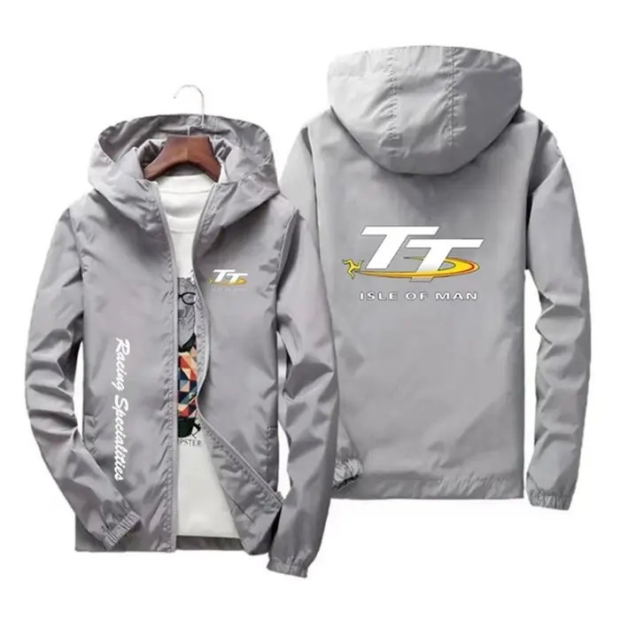 Veste Coupe-Vent à Capuche pour Homme, Fermeture Éclair, Sports de Plein Air, vaccage Rapide, Tour d