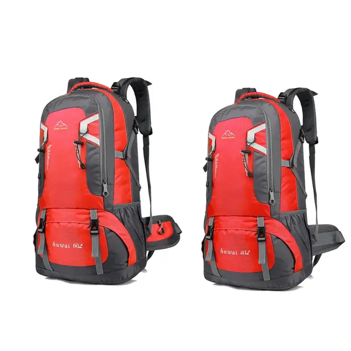 Sac à dos de randonnée grande capacité 40L/60L, sac de voyage et de cyclisme tendance, sac de touris