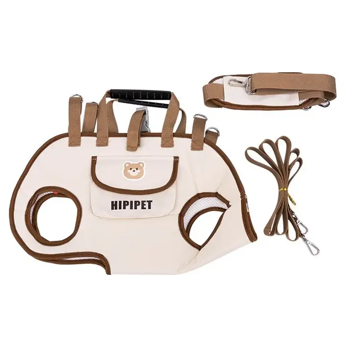 Sac pour chien portable respirant multi-fonctionnel sac à dos de traction facile à nettoyer sac à do