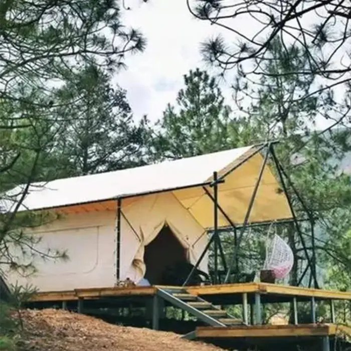 Tente de glamping de luxe imperméable