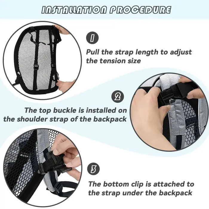 Sac à dos ergonomique avec cadre ventilé