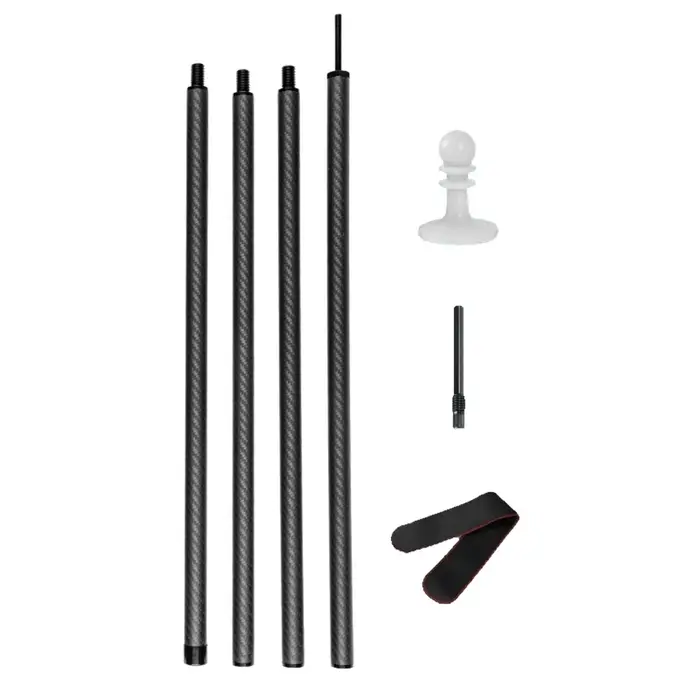 Poteaux de tente en fibre de carbone pour auvent de camping et abri
