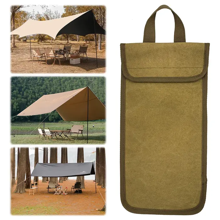 Sac de rangement pour piquets de tente et clous de camping extérieur