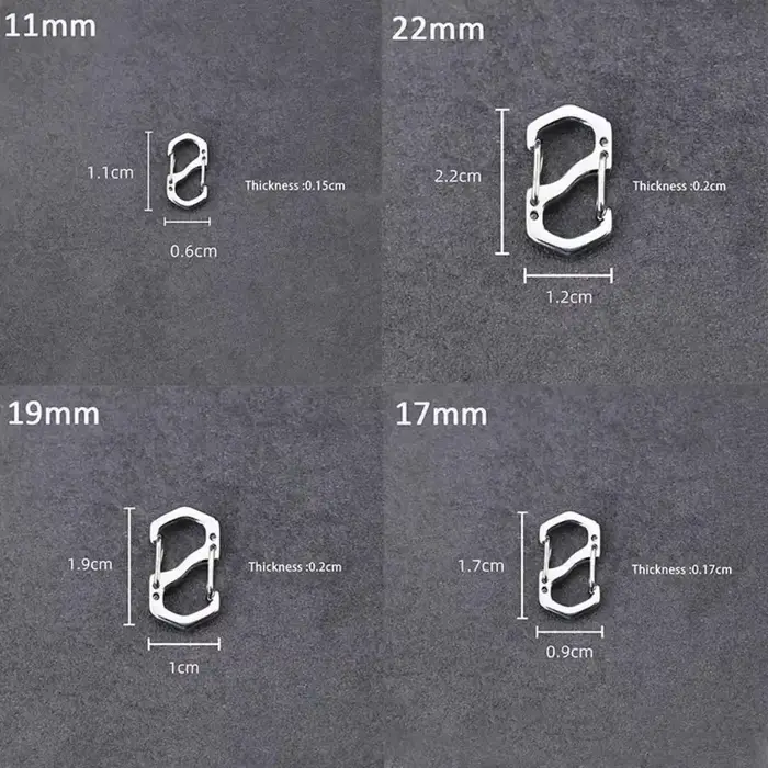 Boucle de sac à dos en acier inoxydable