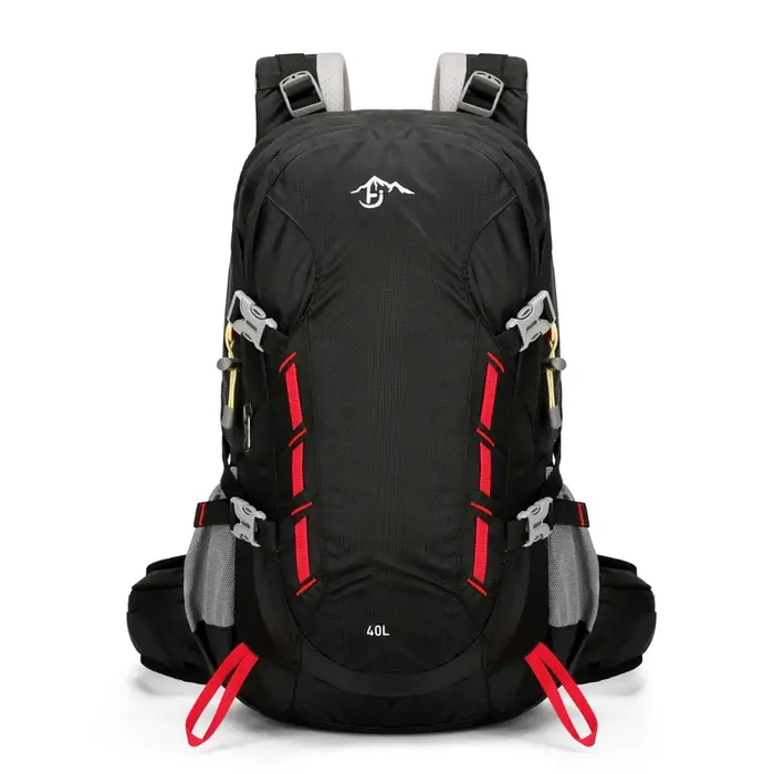 Sac à dos d'alpinisme en plein air de grande capacité 40L, coutures multicolores, léger, résistant à