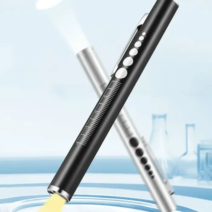 Mini lampe torche LED portable multifonction avec clip de poche