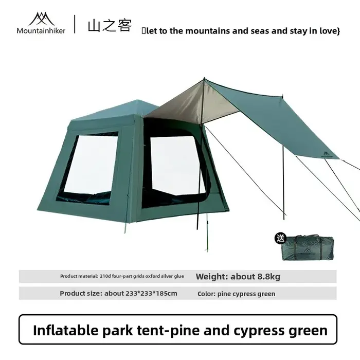 MOUNTAINHIKER – cabine gonflable de Camping en plein air, tente de parc de loisirs de grande capacité pour plusieurs personnes, auvent de Protection solaire étanche à la pluie