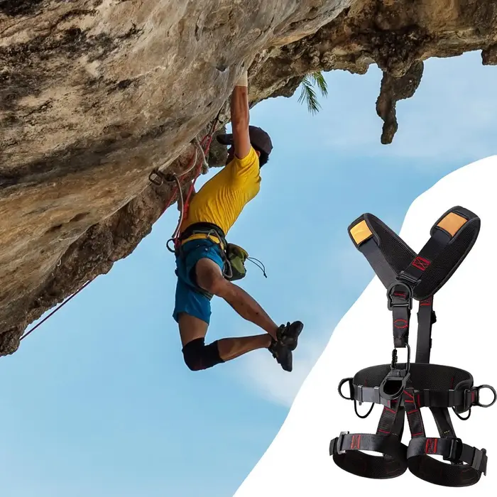 Harnais d'escalade réglable, Protection contre les chutes, harnais de chute détachable pour hommes, 