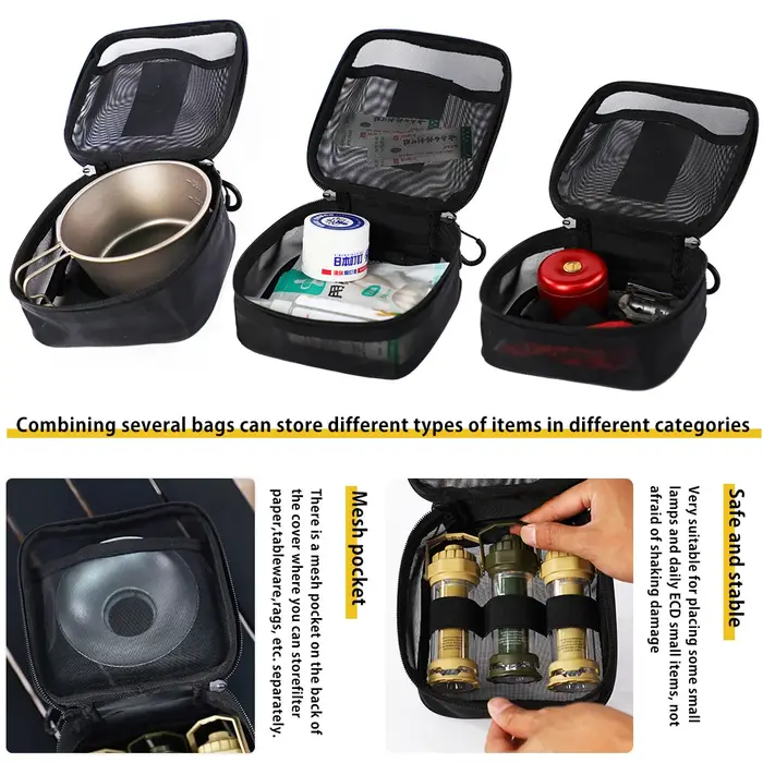 Deerest-Sac de Rangement Respirant pour Camping en Plein Air, Multifonctionnel, pour Pique-Nique, Médical, en Maille