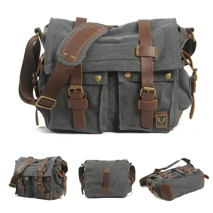 Sac pour appareil photo avec sac en cuir véritable