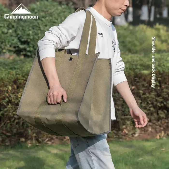 CAMPINGMOON Sac de rangement pour bois de chauffage, sac de rangement pour équipement de camping ave