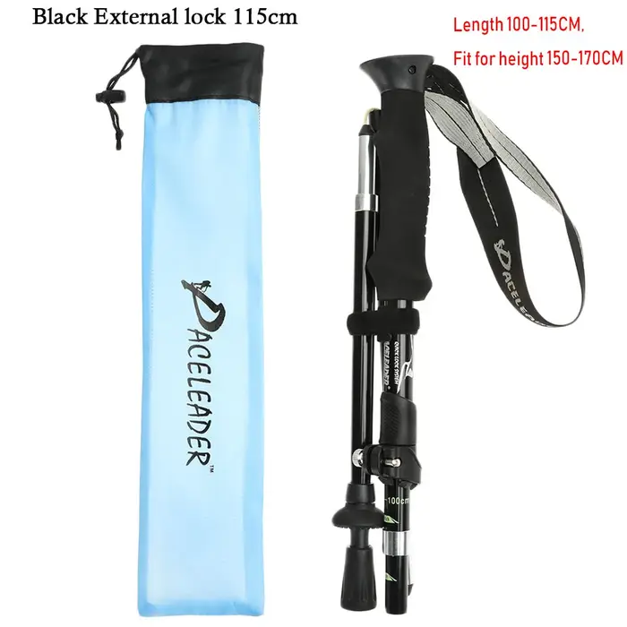 Outil de randonnée de Camping en plein air Portable ultraléger bâtons de Trekking pliants bâton télescopique