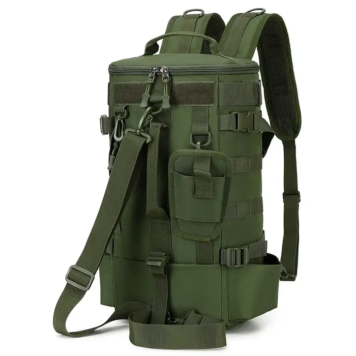 Sac à dos tactique multifonctionnel vert militaire pour hommes