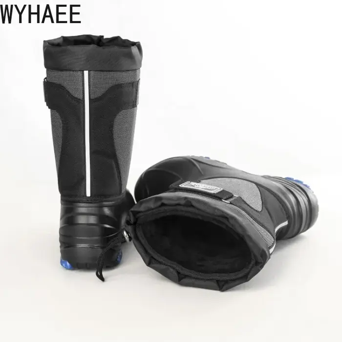 Bottes de neige imperméables et résistantes au froid pour hommes, chaussures de pêche résistantes à l'usure, bottes de pluie à pointes en acier, chaussures de pêche, nouveau, 2022