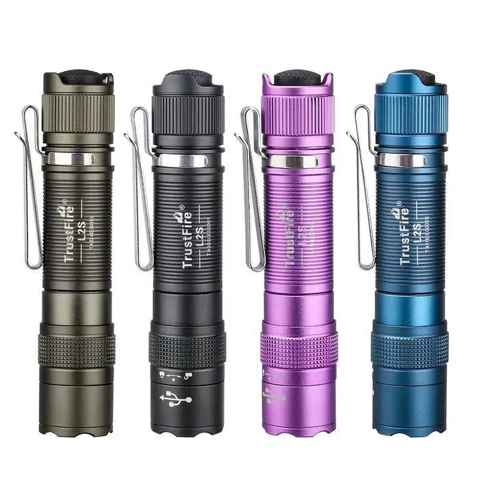 Trustfire L2S lampe de poche tactique 1050Lumens IPX6 14500 torche portable éclairage Tyce C USB