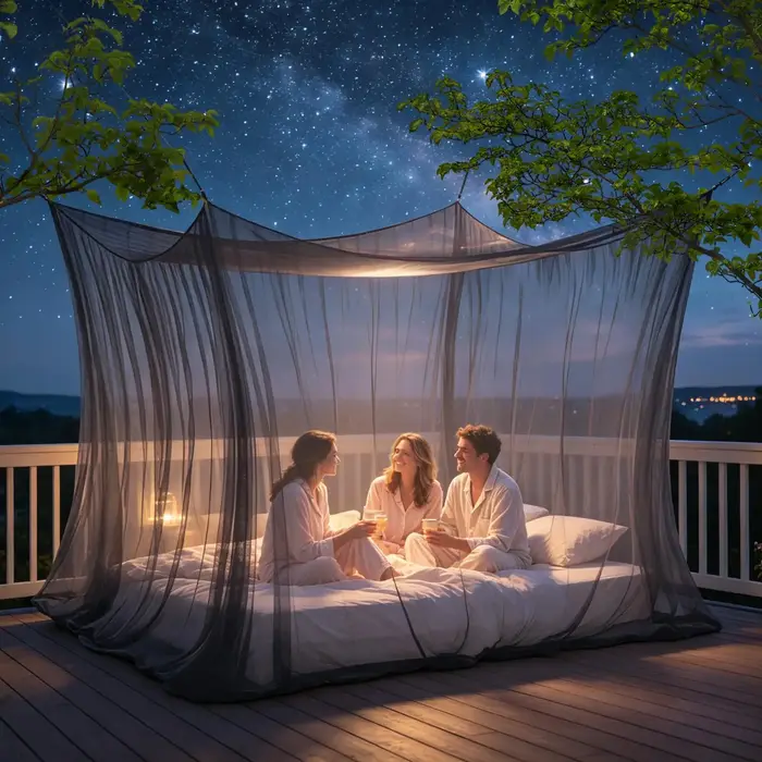 Moustiquaire d'extérieur pour gazebo