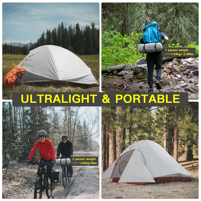 BISINNA Ultra-Léger Camping Tente Sac À Dos