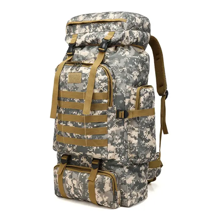 Sac à dos tactique de grande capacité 80L