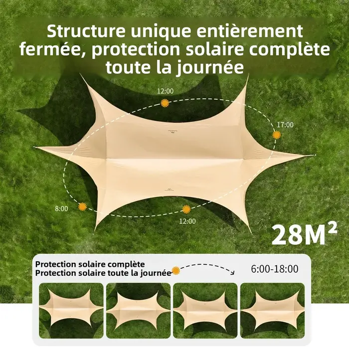 Mountainhiker Tente Parasol Extérieure Améliorée