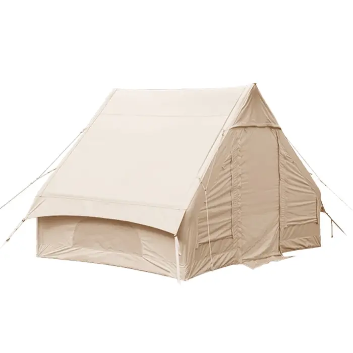 Cette tente gonflable, en tissu Oxford imperméable, convient au Camping en plein air, au Camping de 