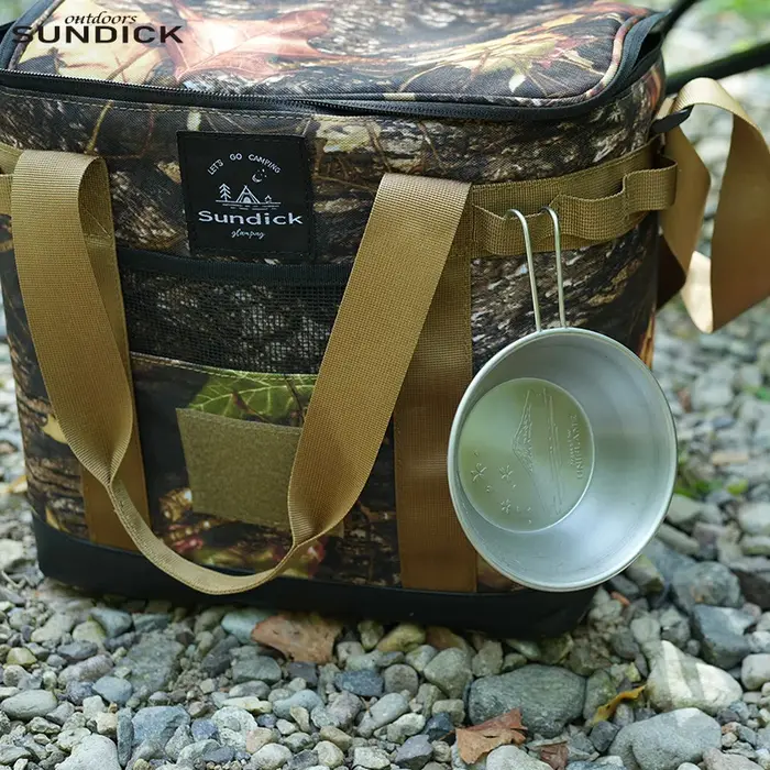 Sac isotherme bandoulière pour camping en plein air, sac de rangement portable, sac de pique-nique pour activités de plein air