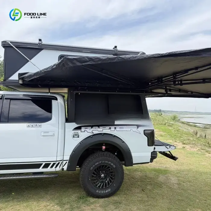Tente de toit rétractable personnalisée haute résistance à coque rigide pour pick-up Ford en aluminium