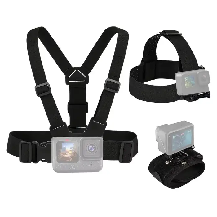 Ensemble d'accessoires pour GoPro Hero 13 12 11 10 9 noir