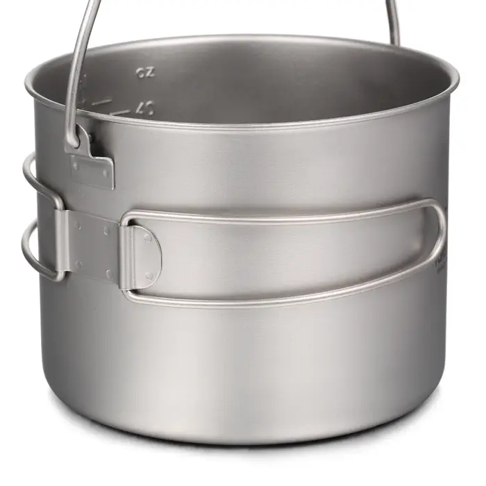 TOMSHOO – ustensiles de cuisine de Camping, Pot en titane 0,75l/0,9l/1,1l/1,6l/2l/2,8l, Pot suspendu