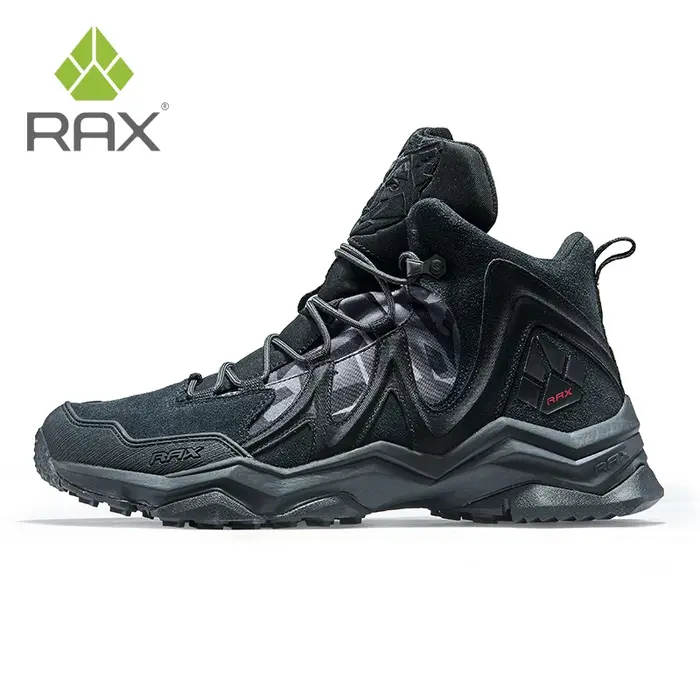 Rax-Chaussures de Randonnée Imperméables en Cuir pour Homme et Femme
