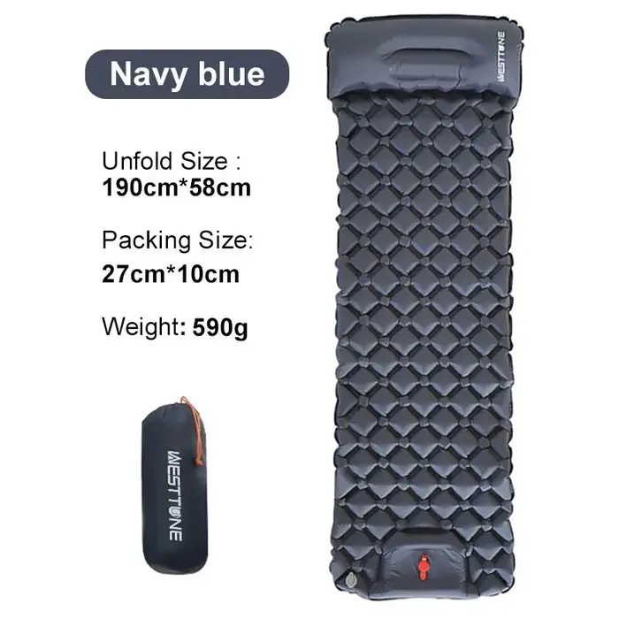 TARKA – tapis de Camping gonflables, matelas pneumatique avec oreiller, coussin de couchage touristique en plein Air, matelas auto-gonflant pour randonnée et escalade