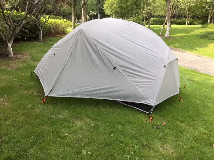 Tente de randonnée enduite de silicone, légère pour le camping en plein air 4 saisons, la randonnée,