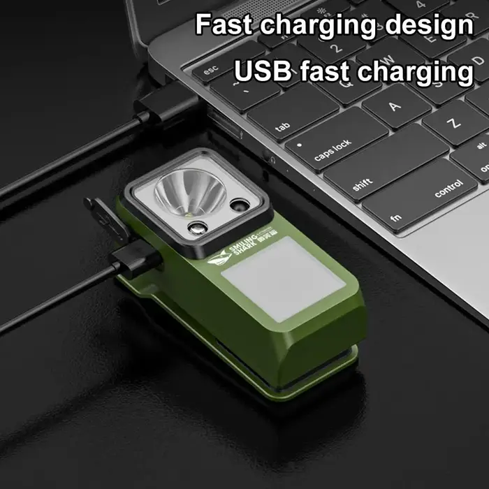Lampe à clipser LED magnétique rechargeable pour signalisation