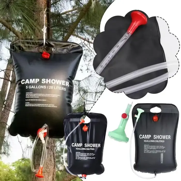 Sac de douche solaire pliable 20/40L