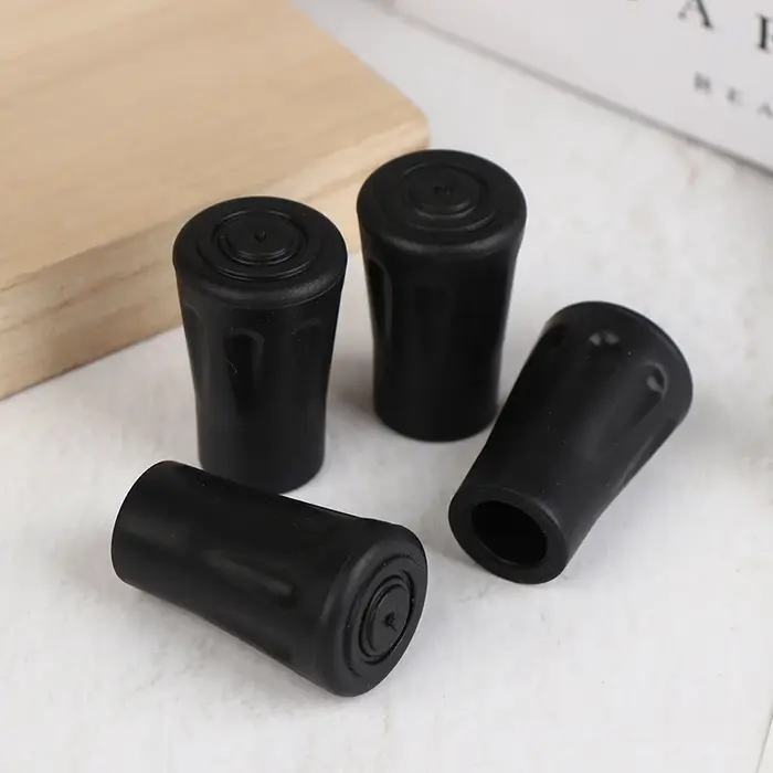 Six bâtons de randonnée antidérapants, capuchons de protection, coussinets en plastique pour couvre-pieds pour bas de bâtons d'escalade