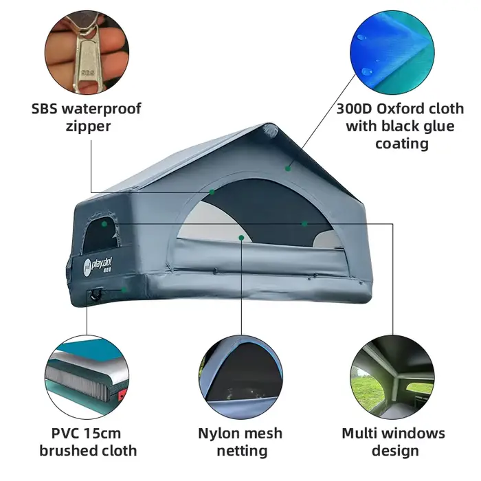Tente pneumatique double couche directement de l'usine pour le camping – Options personnalisables