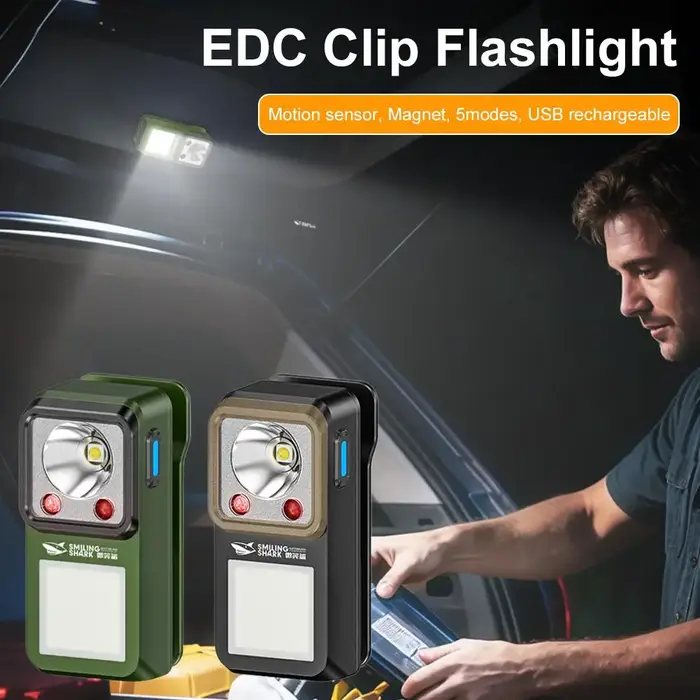Lampe torche LED à clipser