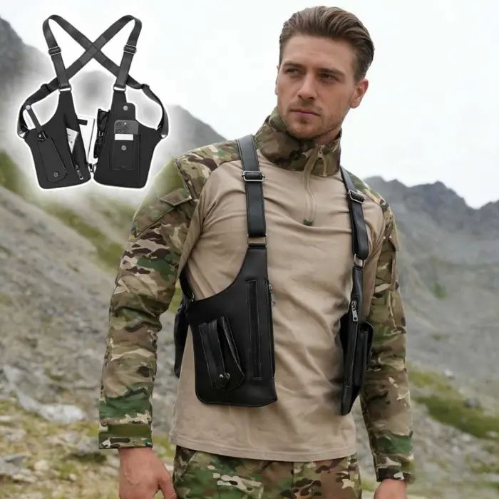 Sac tactique rétro à double bandoulière