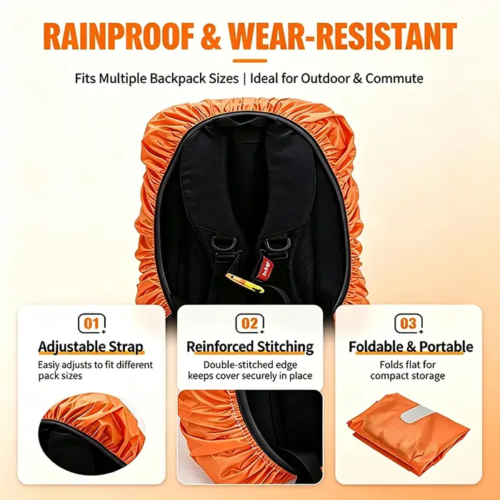 Housse de pluie pour sac à dos étanche, sac à dos étanche