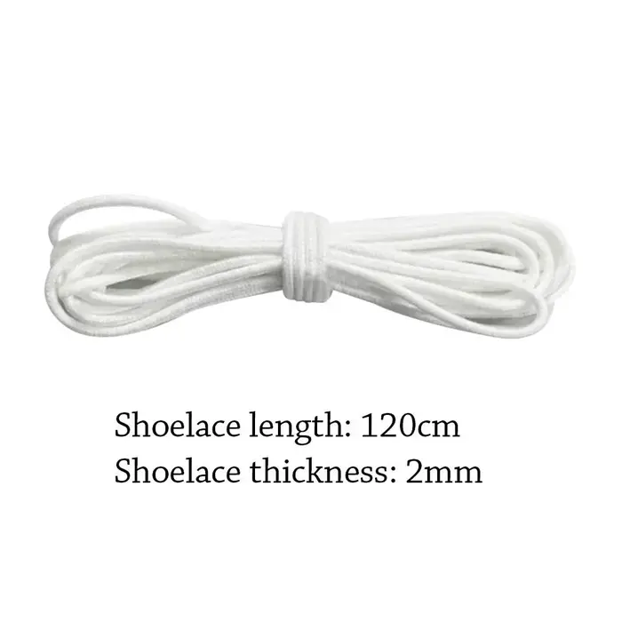 Lacets de tennis ronds sans attaches