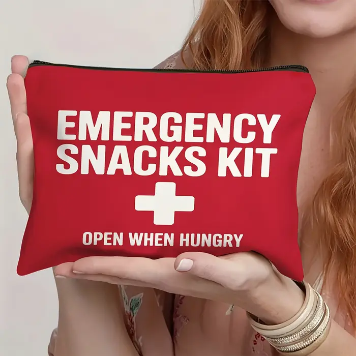 Sac de trousse de premiers secours et de collations d'urgence avec symbole de la croix rouge – Organisateur portable