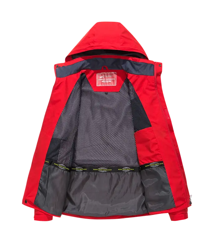 Veste de randonnée imperméable pour hommes, grande taille, coupe-vent, Camping, chasse, course à pie
