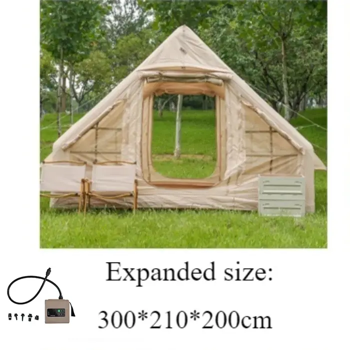 Tente gonflable de maison de cabine familiale de Camping de plage, auvent pliant d'extérieur, tente