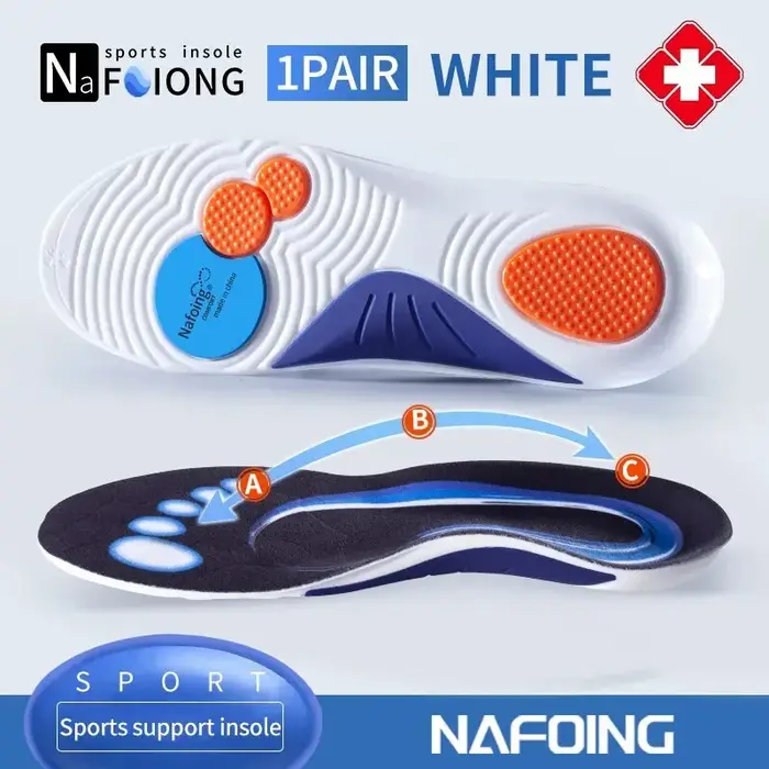 Semelles intérieures de Sport pour chaussures, Absorption des chocs, déodorant, coussin respirant, semelles de course pour pieds, hommes et femmes, semelles orthopédiques