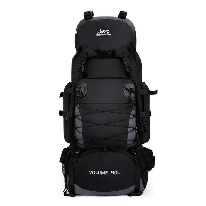 Sac à dos de randonnée imperméable Molle 90L pour l'extérieur, sac à dos sport à double bandoulière,