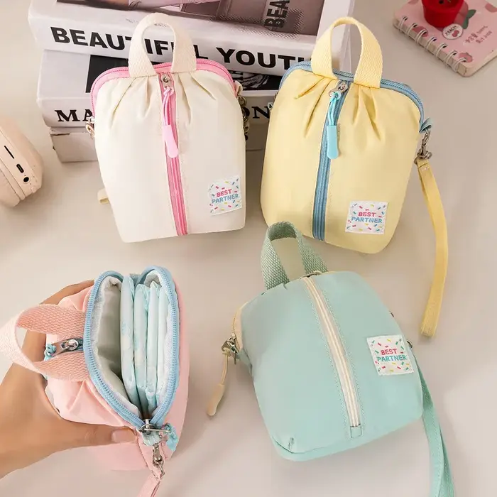 Sac de rangement compact pliable Macaron