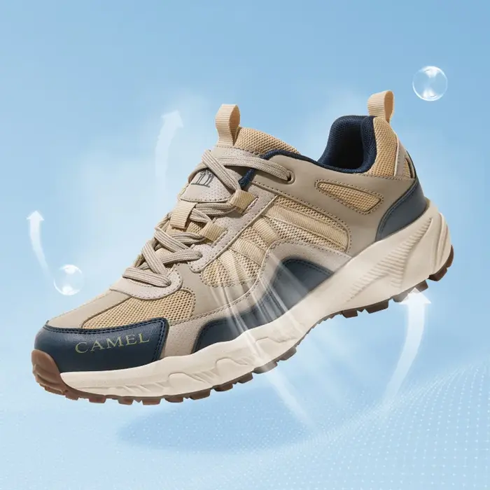 GOLDEN CAMEL – chaussures de randonnée en maille pour femmes et hommes, baskets antidérapantes, chau