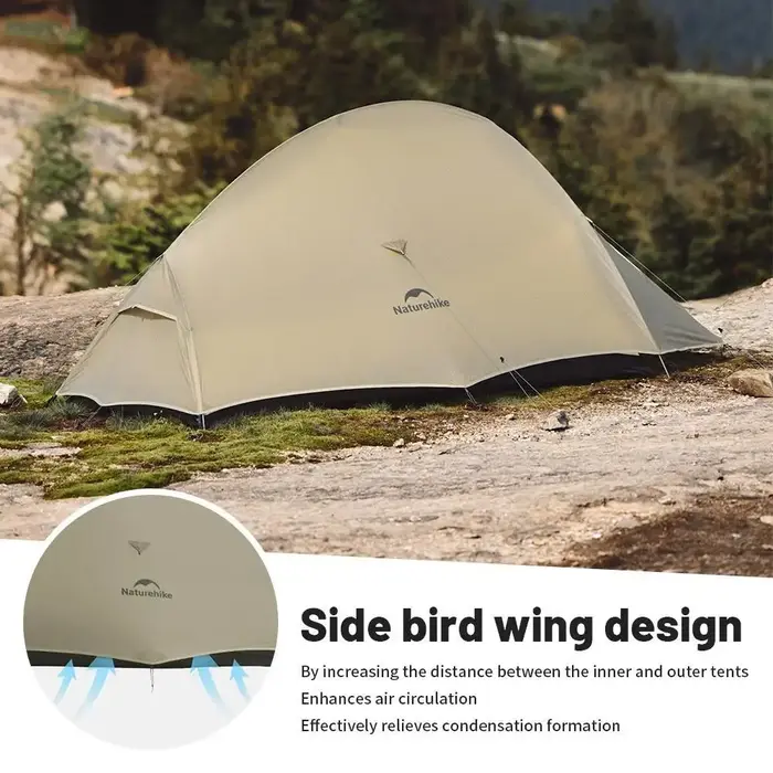Naturehike CloudUp 2 tente Pro 2 personnes améliorée 20D étanche camping en plein air randonnée ultralégère 2